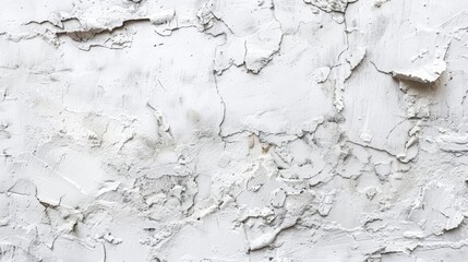 Wall Mural - Background of a white concrete wall textured with cement and plaster