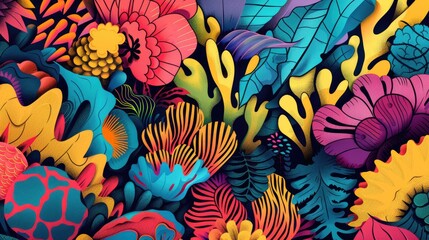 Wall Mural - Colorful design for textiles and fashion