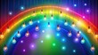 © artsakon - Vibrant rainbow with hanging lights , rainbow, colorful, lights, decoration, festive, bright, vibrant, ceiling, illumination, decor