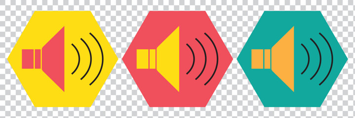 Poster - speaker icon, sound icon vector