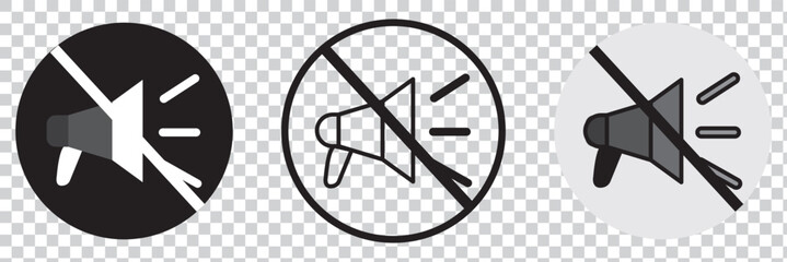 Poster - Speakers Icon Set - Audio, Sound System, Music Vector Graphics, eps 10