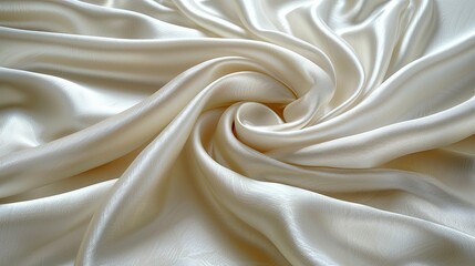 background white cloth elegant Smooth foulard clothes motion levitation beige cream transparent float silk fabric wind isolated satin shadow flutter colours material wave textile soft light 