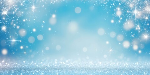 Wall Mural - create a baby blue vibrant sparkling background