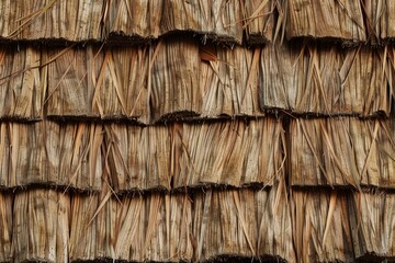 Wall Mural - Old wooden board featuring a woven pattern. Time-worn beauty and artisan detail.