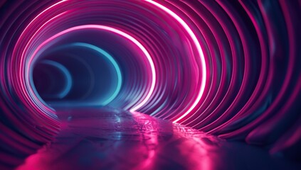Poster - Neon Tunnel