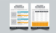 © Khairul - Event Schedule design template layout with 2 concept design