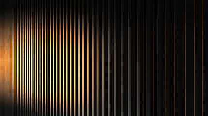Wall Mural - Gold and black vertical striped background