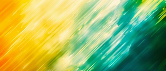 Wall Mural - Yellow and Green Defocused Blurred Motion Bright Abstract Background, Widescreen, Horizontal