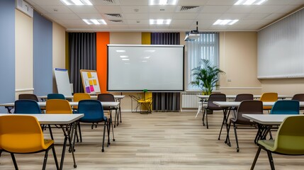 Wall Mural - A training room in a modern office