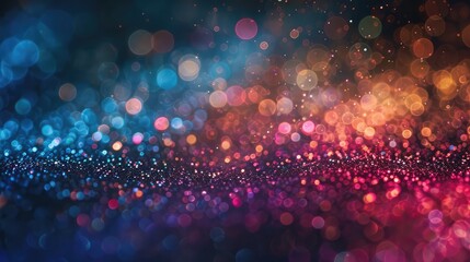 A radiant violet glitter bokeh background, ideal for use in beauty, romance-themed visuals or celebratory event graphics. Panoramic banners,Abstract bokeh lights