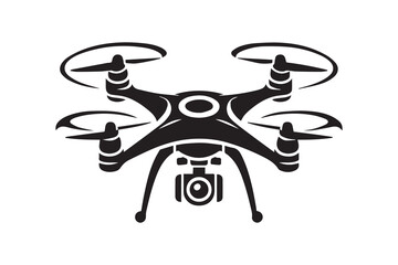 Drone Camera Icon vector silhouette Illustration artwork
