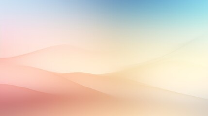 Poster - dreamy abstract blurred gradient background in pastel hues, evoking a sense of tranquility and serenity.
