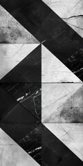 Poster - fokasuart Black and white pattern design with geometric shapes f71b7440-1391-421b-8964-e7877fe2e16d