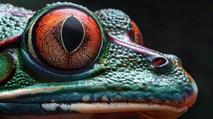 Wall Mural - Red eye frog. 