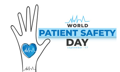 Wall Mural - World Patient Safety Day. background, banner, card, poster, template. Vector illustration.