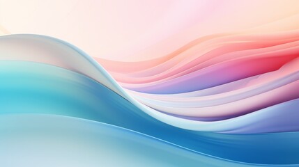 Wall Mural - mesmerizing abstract blurred gradient background in pastel hues, reminiscent of a soft and fluffy cloud. 