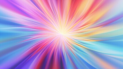 Poster - psychedelic abstract blurred gradient background in swirling patterns, reminiscent of a kaleidoscope.