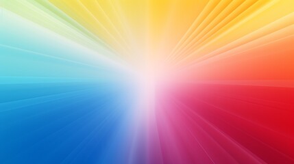 Poster -  vibrant abstract blurred gradient background in primary colors, reminiscent of a rainbow.