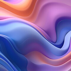 Poster - Gradient 3d fluid background
