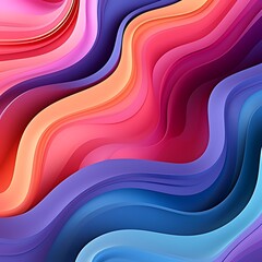 Poster - Gradient 3d fluid background