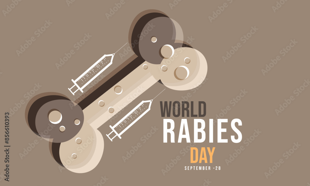 World Rabies Day. background, banner, card, poster, template. Vector ...