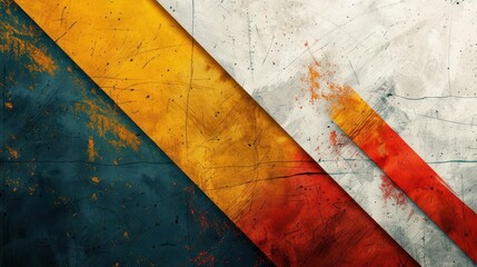 Poster - Minimalistic abstract design with clean lines and geometric shapes in neutral tones