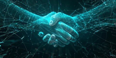Poster - Digital Handshake: A Symbolic Representation of Connection and Collaboration