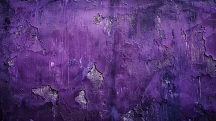 Sticker - Gritty Purple Texture Background Eerie Wall
