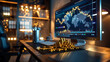 © Suriyo - An office setup with a computer showing gold stock investment platforms. investment finance