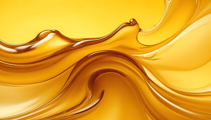 Wall Mural - Golden yellow syrup background image