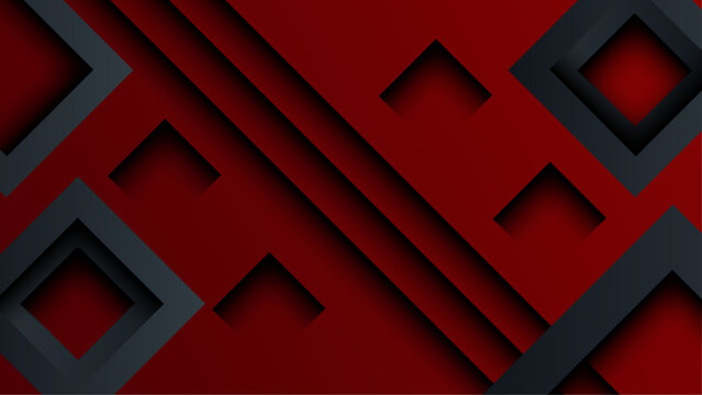 Gradient dynamic red and black lines dark abstract background