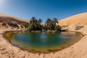 Wall Mural - oasis in the desert