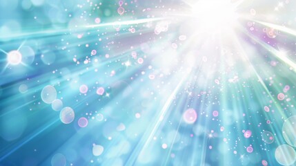 Poster - 3d rendering of abstract fast moving streaks with a glowing sun flare. high speed motion blur. busin