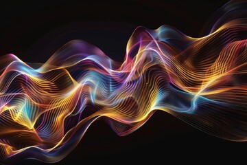 Poster - speed light trail effect path, neon futuristic technology background, future virtual reality, motion