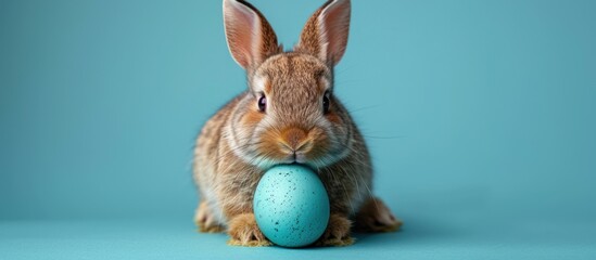Easter Bunny with Blue Egg