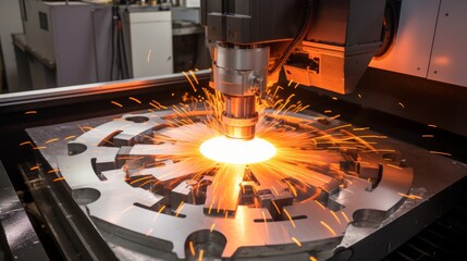 Poster - Precision cnc machining of rocket engine component demonstrating complexity in aerospace industry