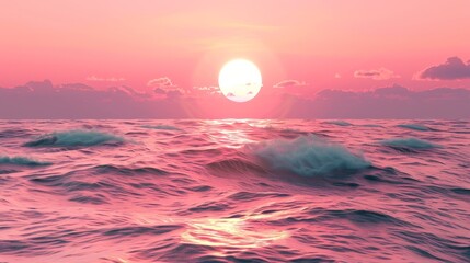 Poster - the deep hues of a sunrise gradient animation seamlessly transition into vibrant colors, providing a