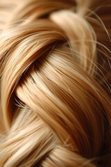 Canvas Print - A close up of a woman's hair with a lot of volume