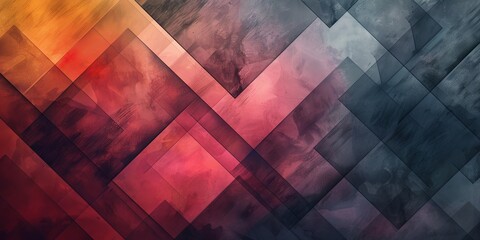 Abstract Geometric Pattern in Warm Tones