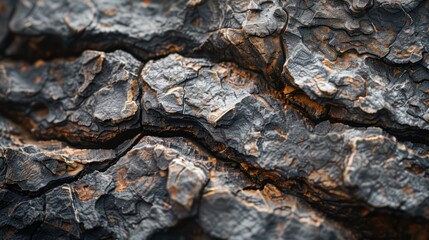 Wall Mural - A close up of a rock with a crack in it