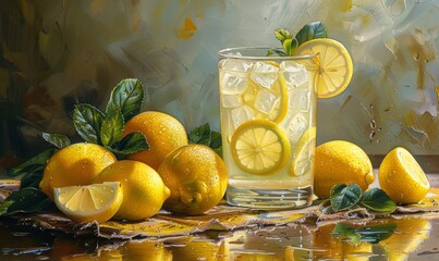 Wall Mural - Fresh lemonade