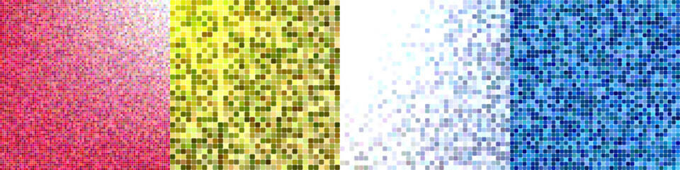 Poster - Abstract square mosaic pattern background collection