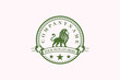 © Deas Carlos - luxury lion standing logo design concept premium vector template