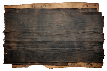 Canvas Print - PNG Stack of paper backgrounds stained wood.