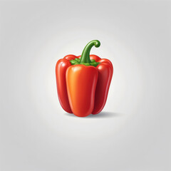 Wall Mural - ed pepper icon, vector style, white isolated background