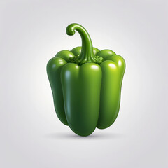 Wall Mural - ed pepper icon, vector style, white isolated background