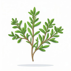 Wall Mural - vector illustration of thyme herb
