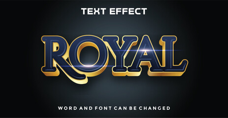 Wall Mural - Royal editable text effect