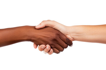 Poster - PNG Hands holding wrists together togetherness handshake white background.