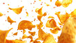 © YauheniyaA - Falling natural potato chips isolated on transparent background
